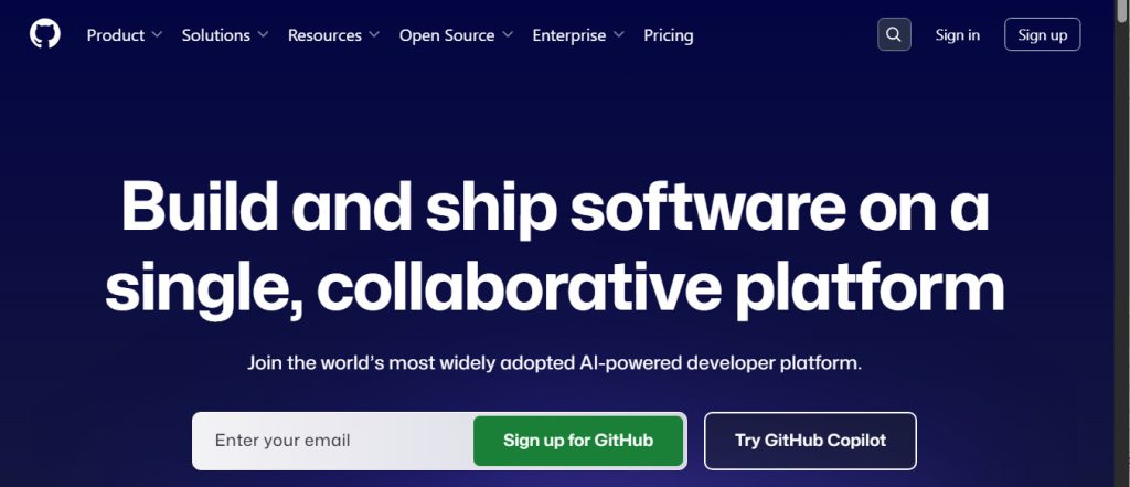 GitHub website