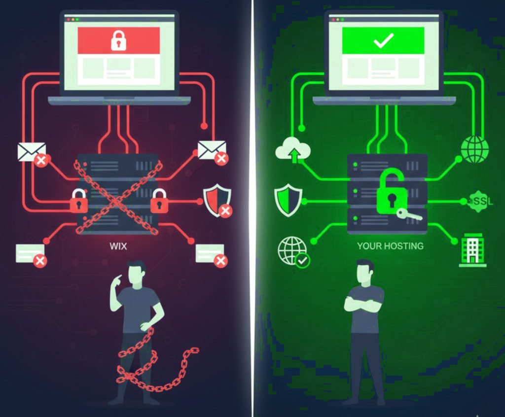 Wix domain restrictions vs hosting freedoms