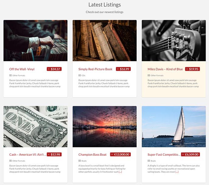 ClassiPress Classified Ad Listings