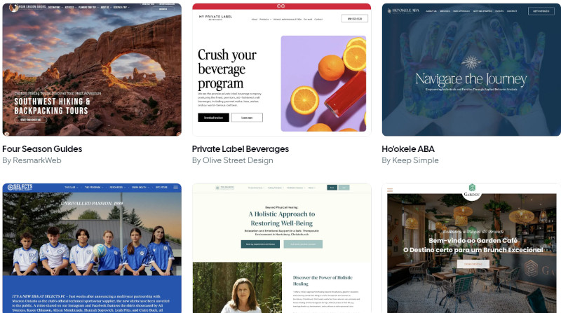 Websites built on Duda