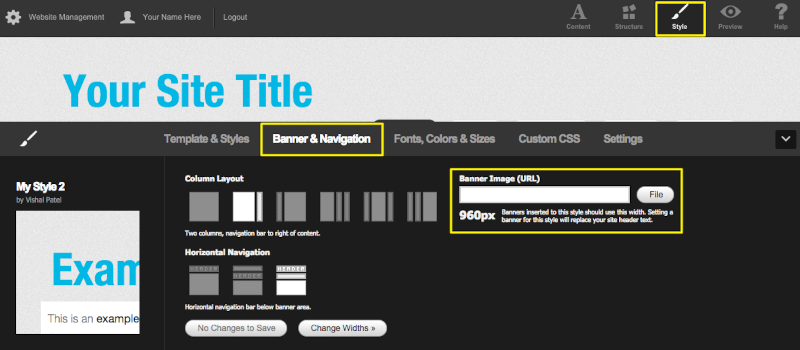 Squarespace Template Design