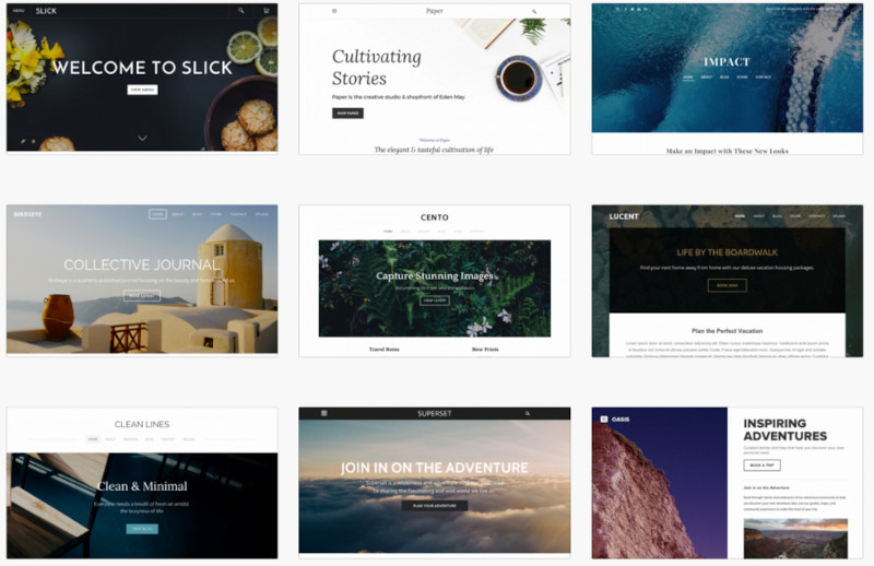 Weebly Choose Template